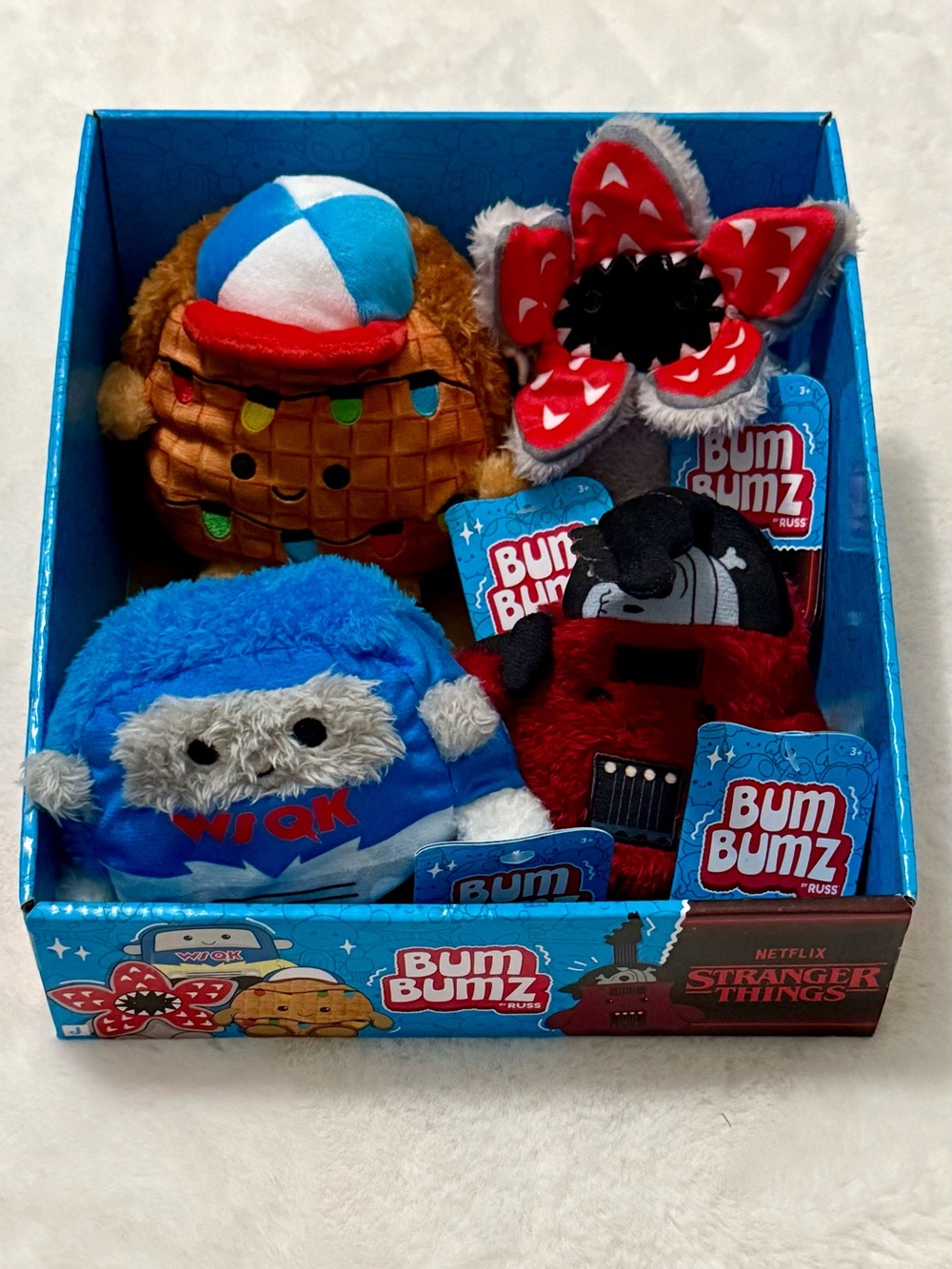 Complete Stranger Things BumBumz 4.5” Set w/ Original Display Box HTF
